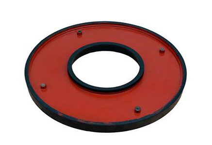 Rubber slurry pump frame plate liner insert