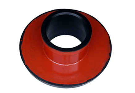 Rubber slurry pump throat bush