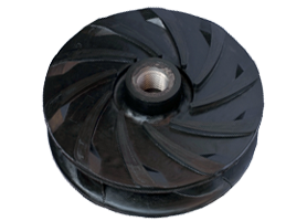 Rubber slurry pump impeller