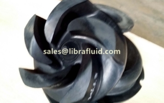 Hypalon rubber slurry pump impeller