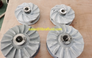 Wear-resistant slurry pump impeller