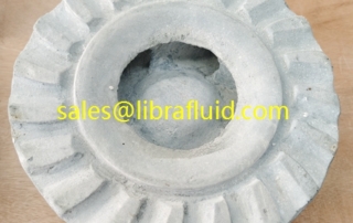 Wear-resistant slurry pump impeller